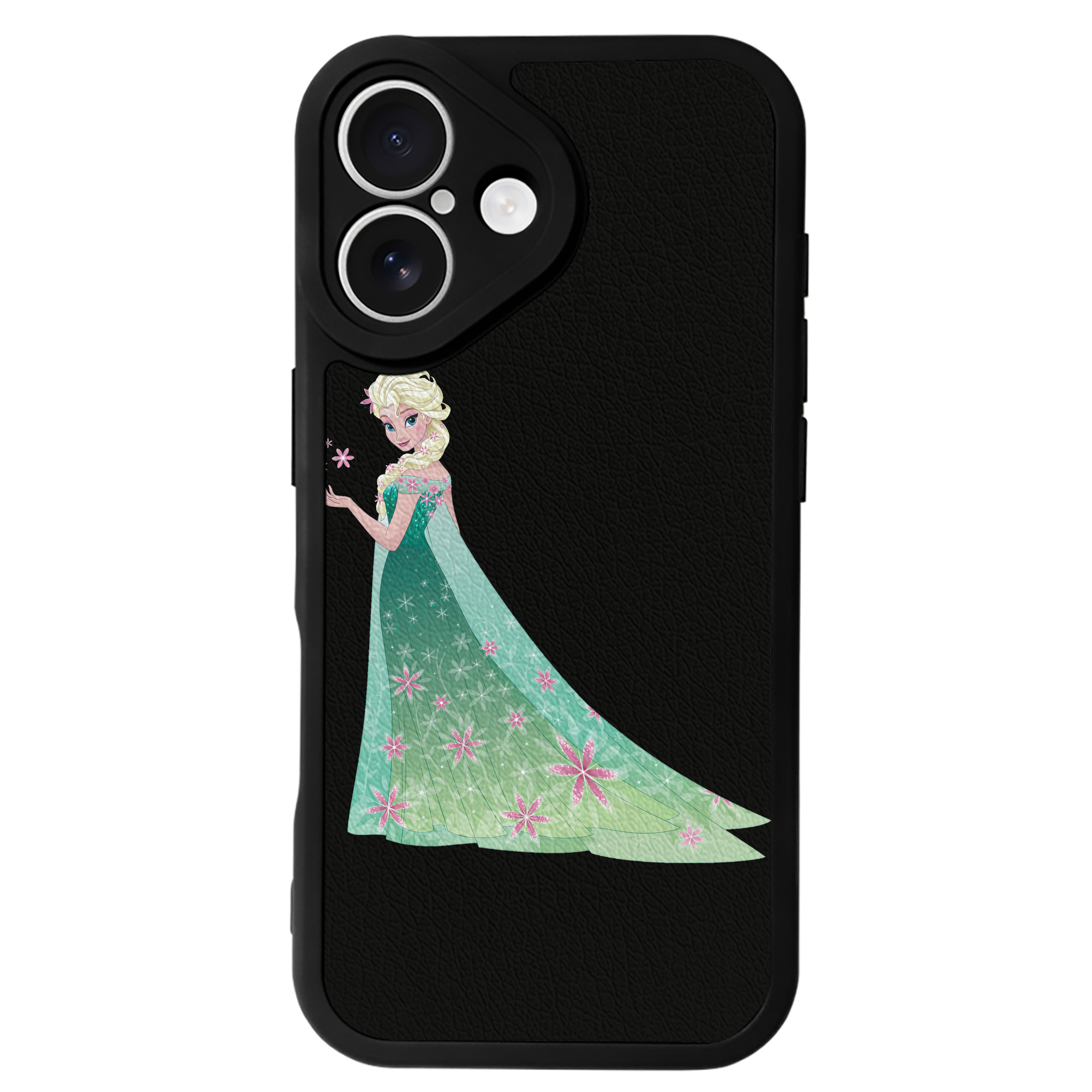 （画像用） アナと雪の女王 アンナ エルサ Frozen Anna Elsa 【iPhone 16シリーズ対応】シリコンスマホケース（レザー調） 材質：シリコン